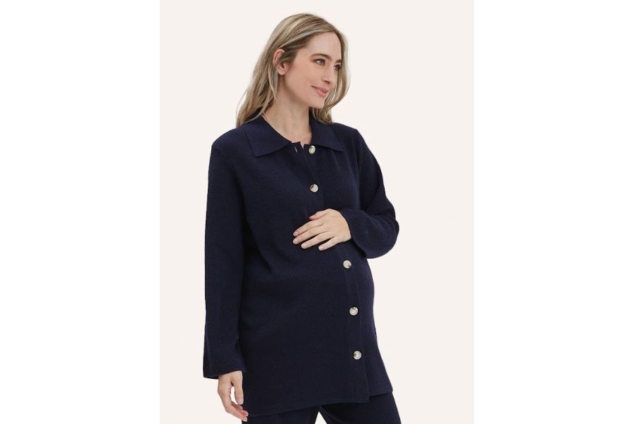 Свитер-кардиган для беременных NOM Thomasine NOM Maternity, Navy Blue
Свитер-кардиган для беременных NOM Thomasine NOM Maternity, Navy Blue