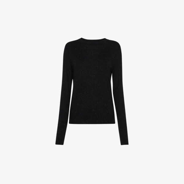 Тканый топ Annie с эффектом металлик Whistles, черный
Тканый топ Annie с эффектом металлик Whistles, черный