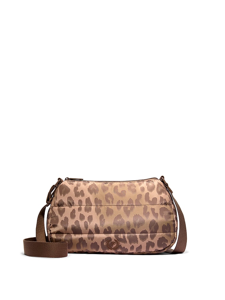 Стеганая стеганая мини-сумка-хобо Pink, leopard quilted puffer
Стеганая стеганая мини-сумка-хобо Pink, leopard quilted puffer
