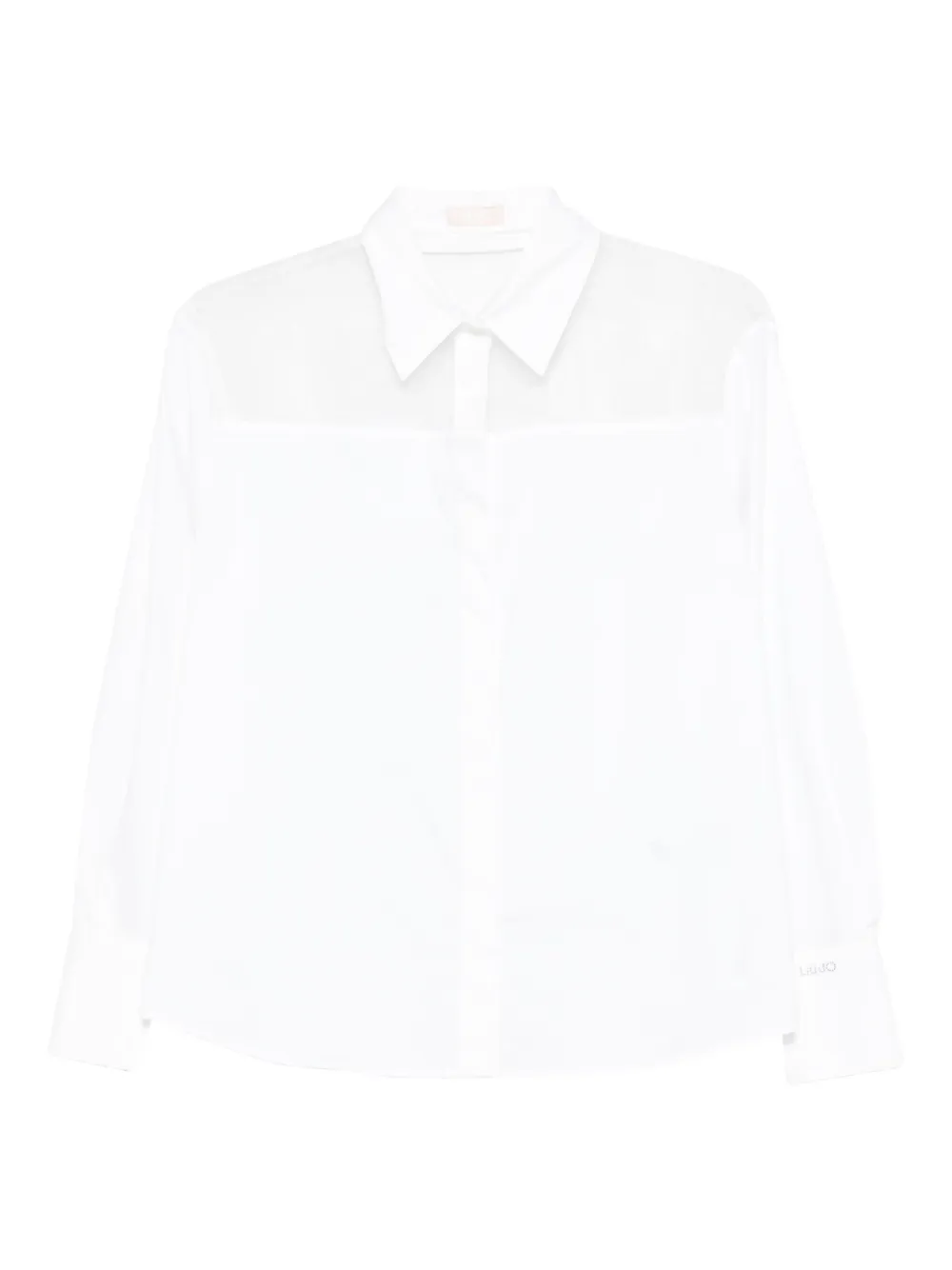Рубашка с прозрачными вставками LIU JO, белый
Рубашка с прозрачными вставками LIU JO, белый