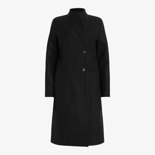 Пальто Sidney прямого кроя из смеси шерсти и переработанного кашемира с воротником-стойкой Allsaints, черный
Пальто Sidney прямого кроя из смеси шерсти и переработанного кашемира с воротником-стойкой Allsaints, черный