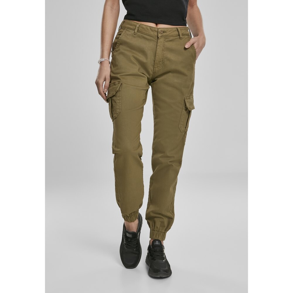 Брюки Urban Classics TB3048 cargo, зеленый 
Брюки Urban Classics TB3048 cargo, зеленый
