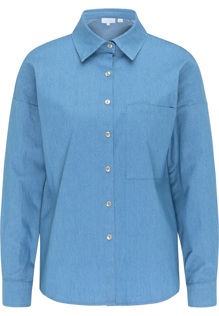 Рубашка usha BLUE LABEL Blouse, светло-синий
Рубашка usha BLUE LABEL Blouse, светло-синий