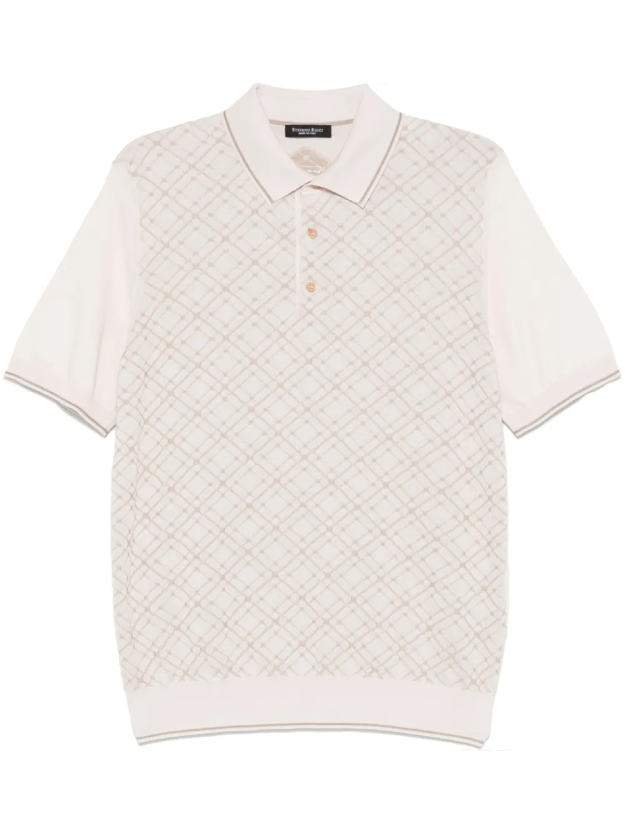 Рубашка поло с узором Stefano Ricci, нейтральный
Рубашка поло с узором Stefano Ricci, нейтральный