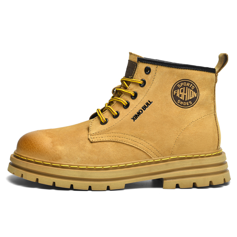 XIMO BULL Короткие мужские ботинки Martin 3 см, желтые
XIMO BULL Короткие мужские ботинки Martin 3 см, желтые