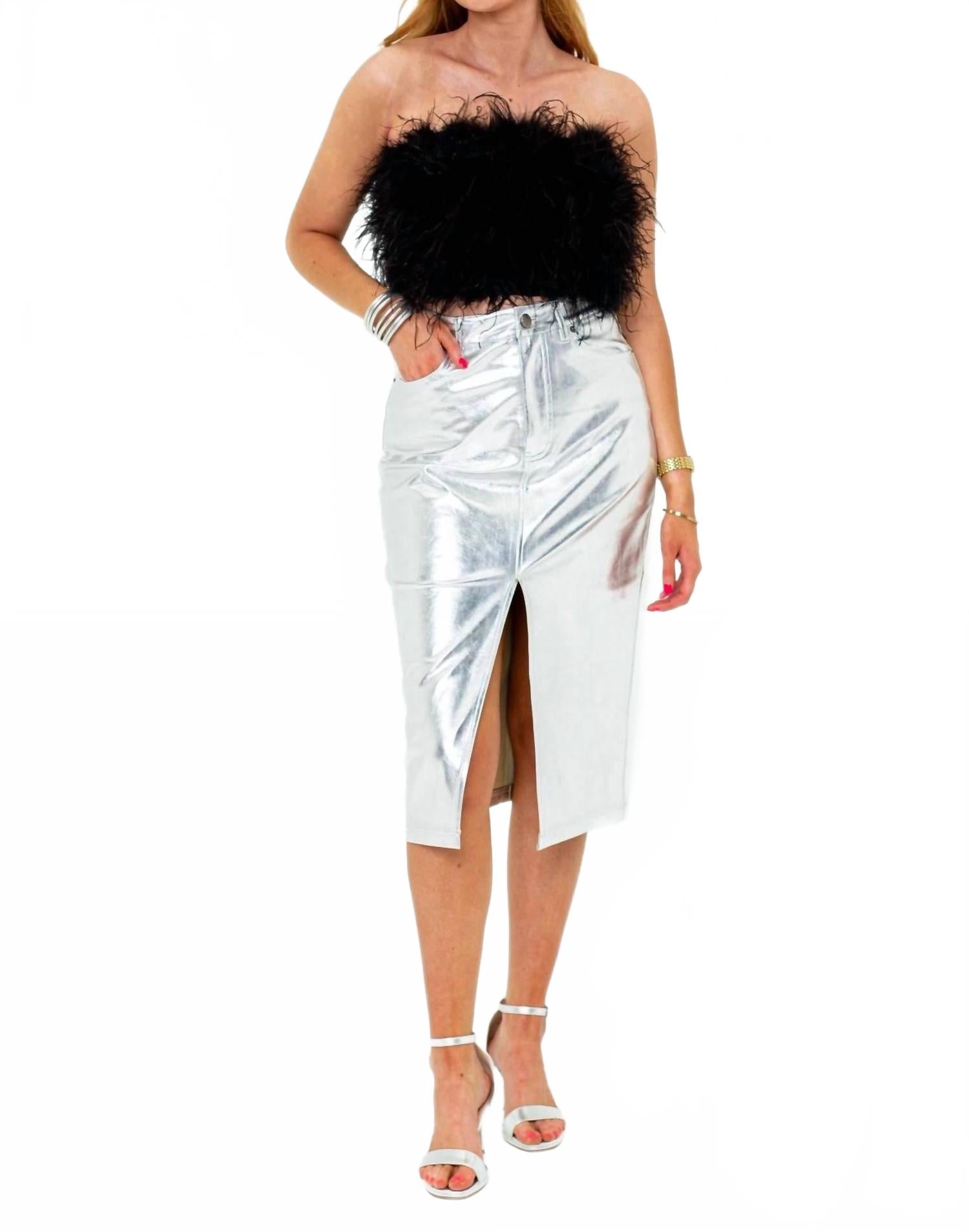 BUDDYLOVE Юбка «Мариана» серебристого цвета
BUDDYLOVE Юбка «Мариана» серебристого цвета