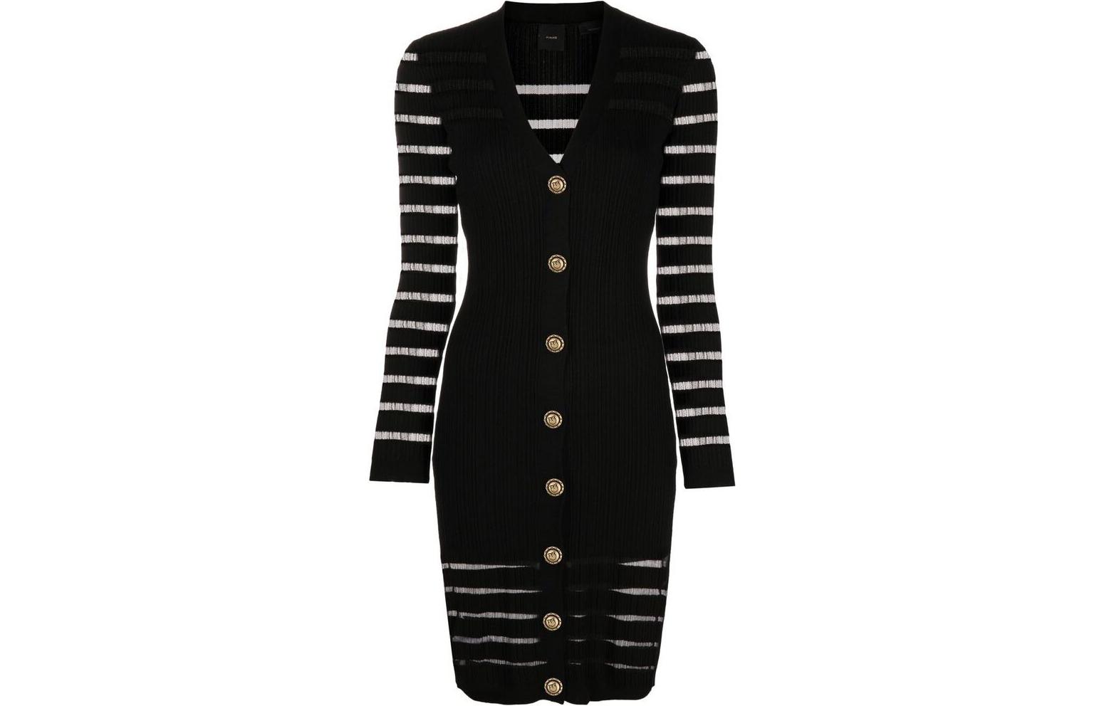 PINKO Женское черное платье с длинными рукавами
PINKO Женское черное платье с длинными рукавами