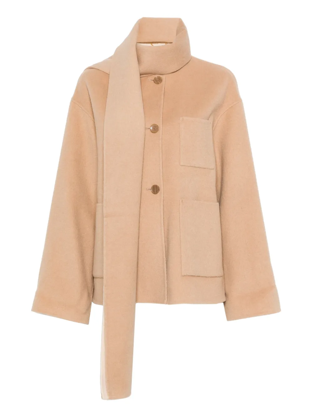 Шерстяное пальто с накладными карманами Seventy, нейтральный
Шерстяное пальто с накладными карманами Seventy, нейтральный