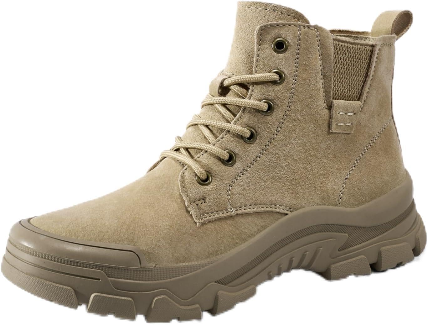 Мужские настоящие замшевые походные ботинки, высокие шнурованные, удобные, легкие, с нескользящей толстой подошвой, всепогодные обувь для работы на улице, кемпинга, альпинизма и повседневной ходьбы Yrzhgdl, Sand
Мужские настоящие замшевые походные ботинки, высокие шнурованные, удобные, легкие, с нескользящей толстой подошвой, всепогодные обувь для работы на улице, кемпинга, альпинизма и повседневной ходьбы Yrzhgdl, Sand