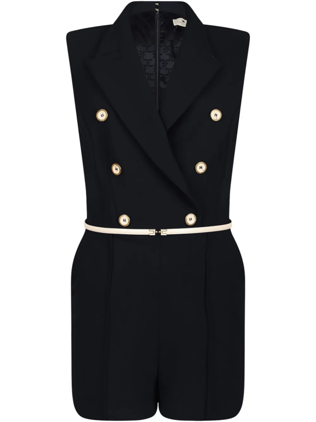 Комбинезон с логотипом Elisabetta Franchi, черный
Комбинезон с логотипом Elisabetta Franchi, черный