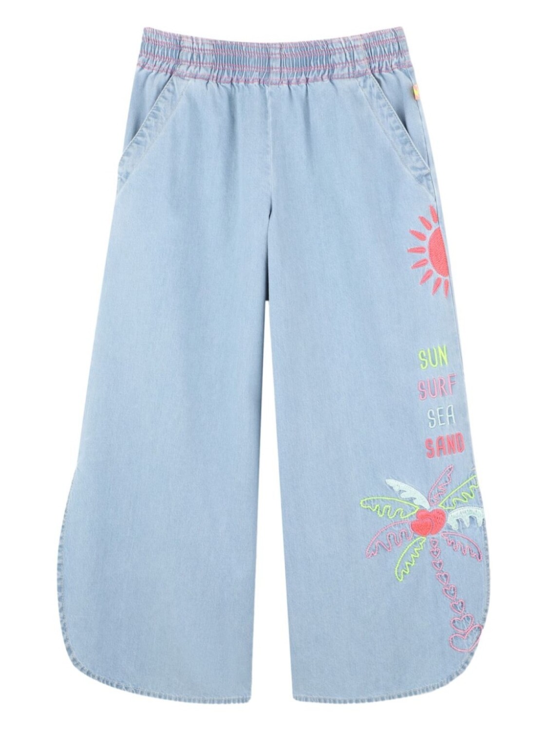 Billieblush широкие джинсы с вышивкой, синий
Billieblush широкие джинсы с вышивкой, синий