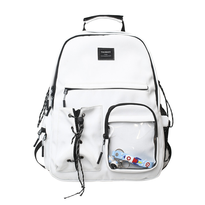 Deli Bear Нейлоновый рюкзак унисекс бело-черный, Style 1 White with Charm
Deli Bear Нейлоновый рюкзак унисекс бело-черный, Style 1 White with Charm