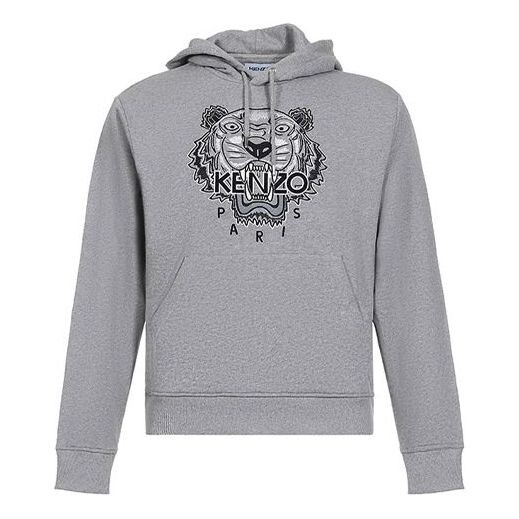 Толстовка Men's KENZO FW20 Tiger Head Embroidered Cotton Pearl Gray, серый 
Толстовка Men's KENZO FW20 Tiger Head Embroidered Cotton Pearl Gray, серый