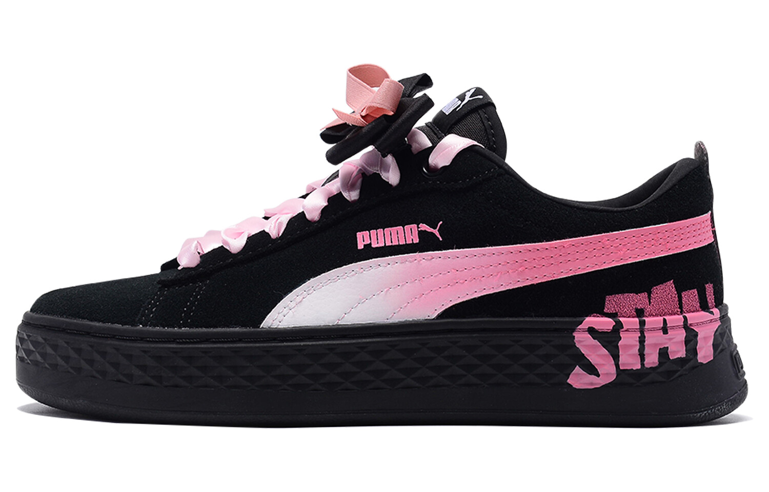 Кроссовки Puma Smash Platform Skateboarding Shoes Women's Low-top Black/pink, черный/розовый
Кроссовки Puma Smash Platform Skateboarding Shoes Women's Low-top Black/pink, черный/розовый
