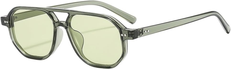 Винтажные мужские солнцезащитные очки с двойной перемычкой, многоугольными и квадратными линзами, модные женские очки с прозрачными линзами Ocean Lens, солнцезащитные очки с заклепками UV400 WNCKSQ, Green Green
Винтажные мужские солнцезащитные очки с двойной перемычкой, многоугольными и квадратными линзами, модные женские очки с прозрачными линзами Ocean Lens, солнцезащитные очки с заклепками UV400 WNCKSQ, Green Green