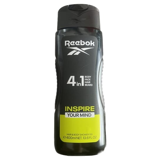 Бодрящий гель для душа, 400 мл Reebok, Inspire Your Mind 4in1 
Бодрящий гель для душа, 400 мл Reebok, Inspire Your Mind 4in1