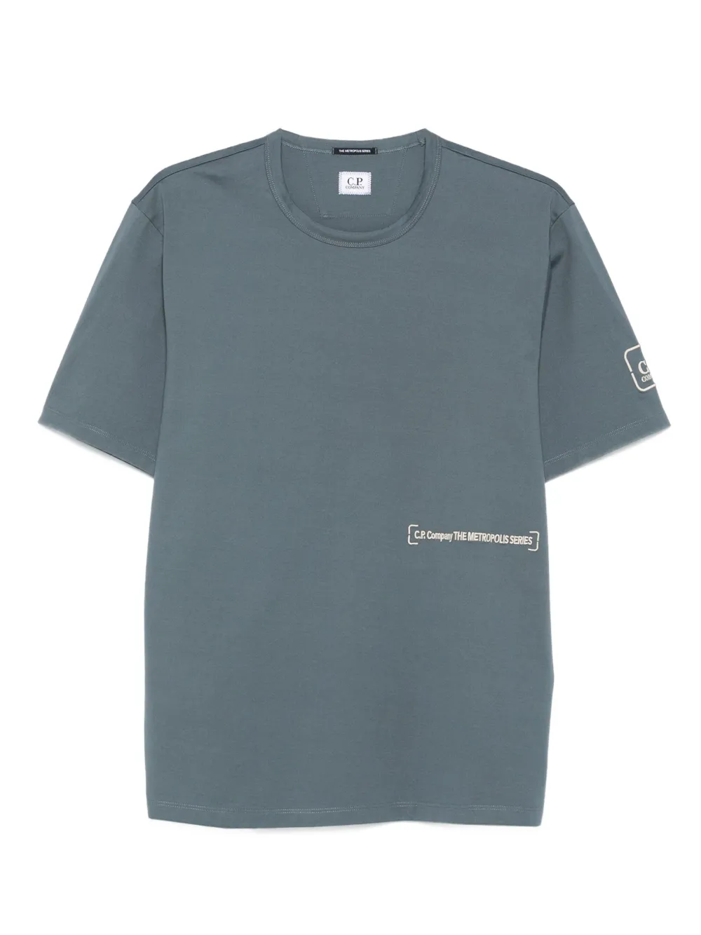 Хлопковая футболка с графическим принтом C.P. Company, синий 
Хлопковая футболка с графическим принтом C.P. Company, синий