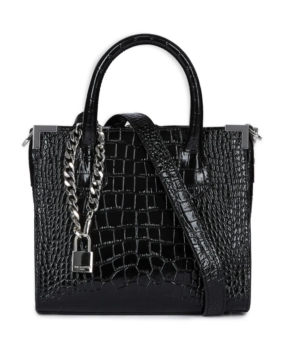 Средняя кожаная сумка Минг The Kooples, черный
Средняя кожаная сумка Минг The Kooples, черный