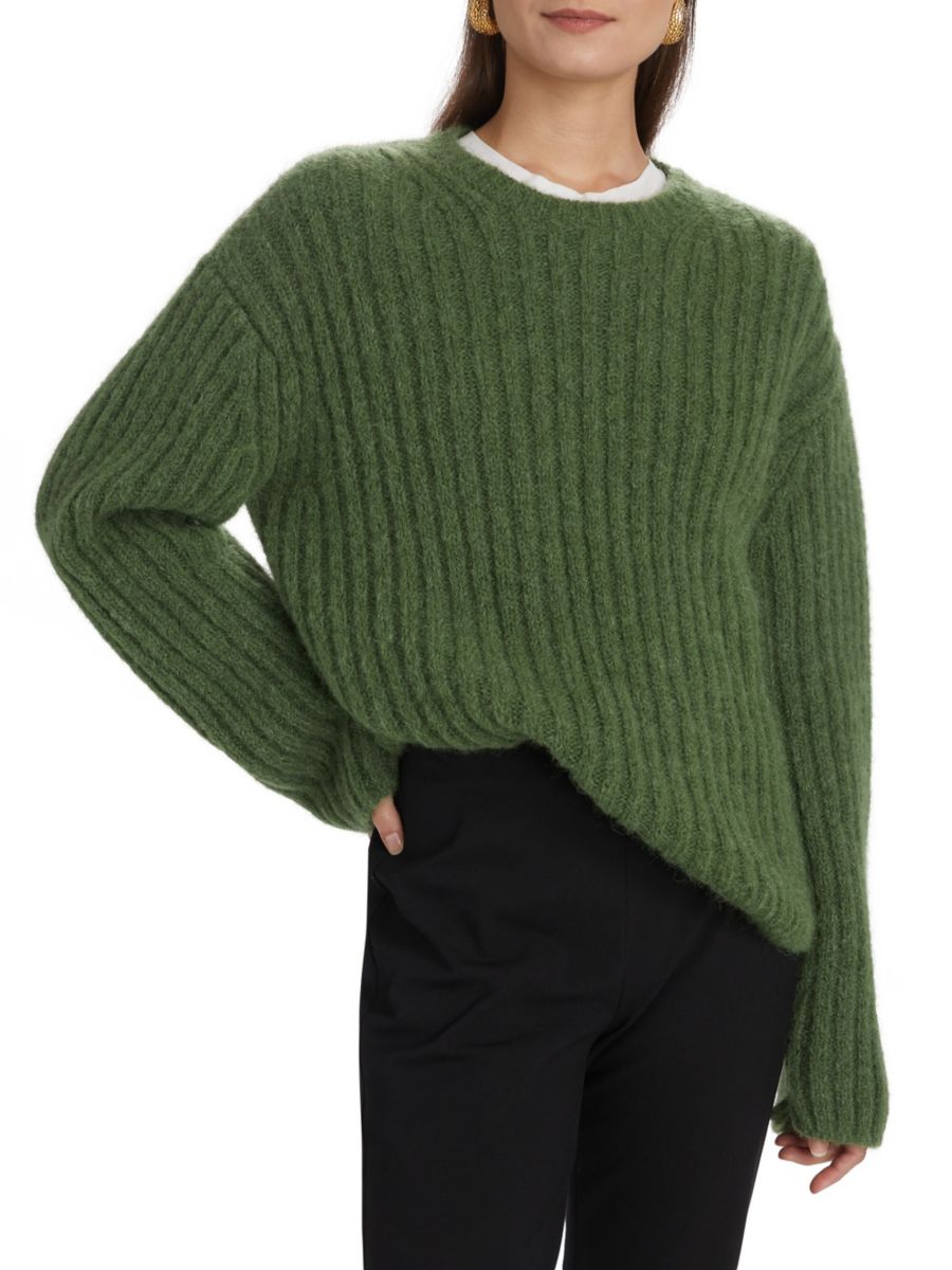 Ребристый свитер Stassi с круглым вырезом rag & bone, зеленый
Ребристый свитер Stassi с круглым вырезом rag & bone, зеленый