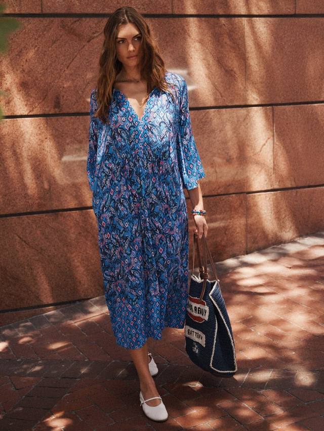 Контрастное платье элизабет из мозаики ikat NRBY, синий/разноцветный
Контрастное платье элизабет из мозаики ikat NRBY, синий/разноцветный