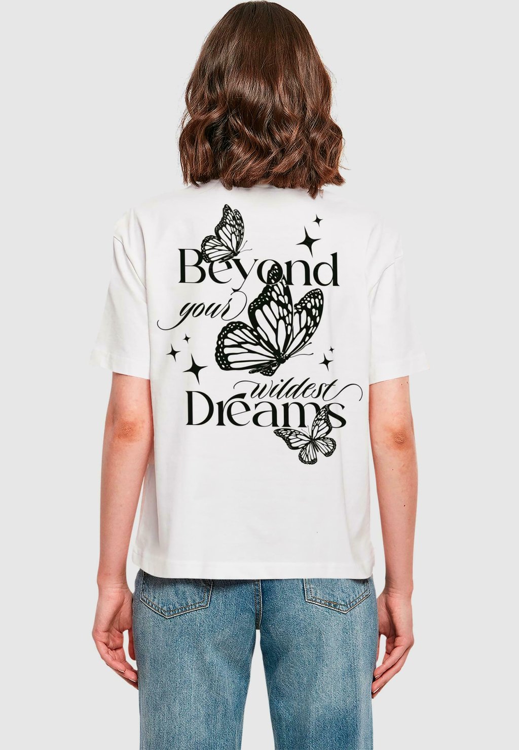 Рубашка с принтом WILDEST DREAMS Mister Tee, белый 
Рубашка с принтом WILDEST DREAMS Mister Tee, белый