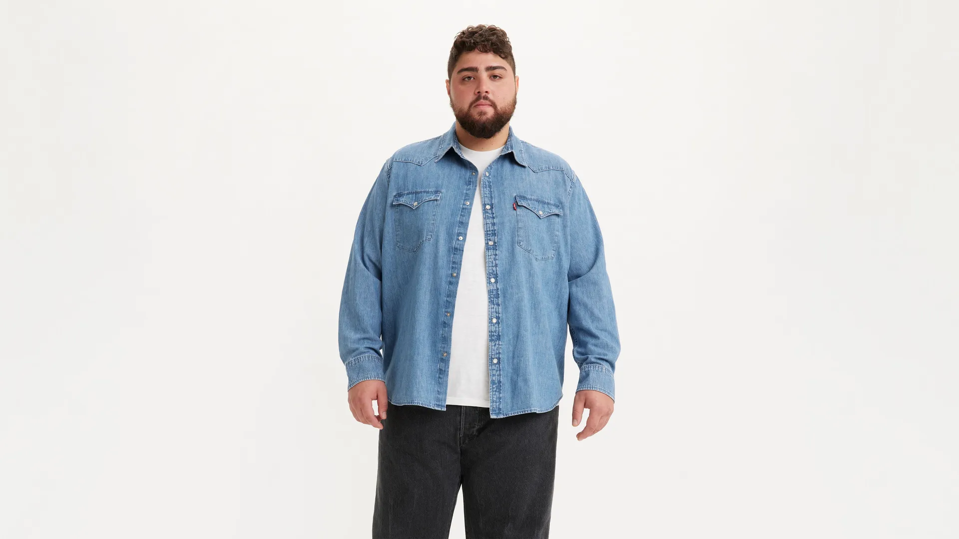 Классическая рубашка стандартного западного кроя (большая) Levi's, цвет Franklin Stonewash - Medium Wash
Классическая рубашка стандартного западного кроя (большая) Levi's, цвет Franklin Stonewash - Medium Wash