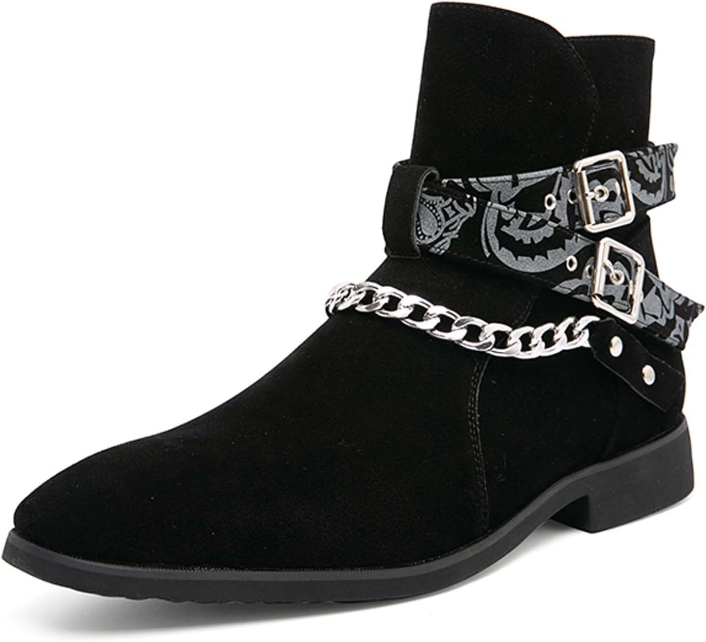 Мужские ботинки Челси больших размеров, мода с пряжкой, рок-панк стиль, повседневные ботинки, противоскользящие, удобные, деловые, формальные, высокие ботинки Чакка Generic, черный
Мужские ботинки Челси больших размеров, мода с пряжкой, рок-панк стиль, повседневные ботинки, противоскользящие, удобные, деловые, формальные, высокие ботинки Чакка Generic, черный