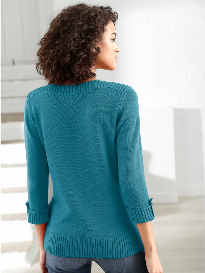 Свитер с рукавами 3/4 в цвете петролеум WITT WEIDEN
Свитер с рукавами 3/4 в цвете петролеум WITT WEIDEN