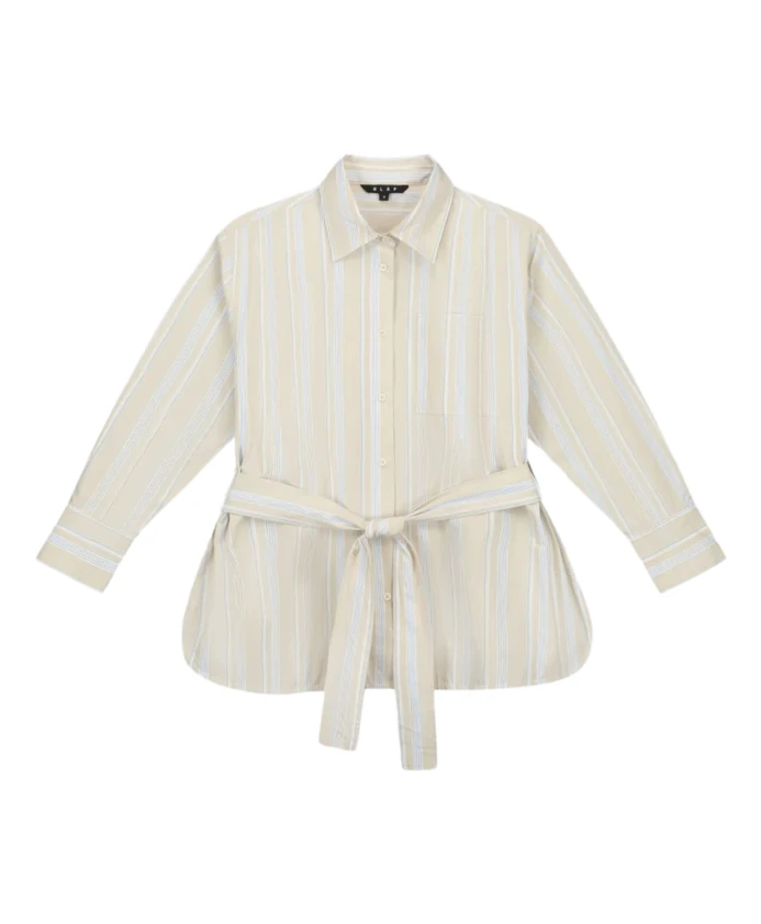 Полосатая рубашка с галстуком Olaf Hussein, синий
Полосатая рубашка с галстуком Olaf Hussein, синий