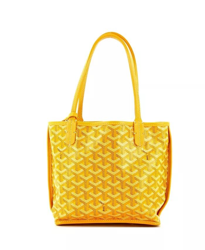 Мини-сумка Anjou Reversible Tote из парусины с покрытием Pre-Owned Goyard, желтый
Мини-сумка Anjou Reversible Tote из парусины с покрытием Pre-Owned Goyard, желтый
