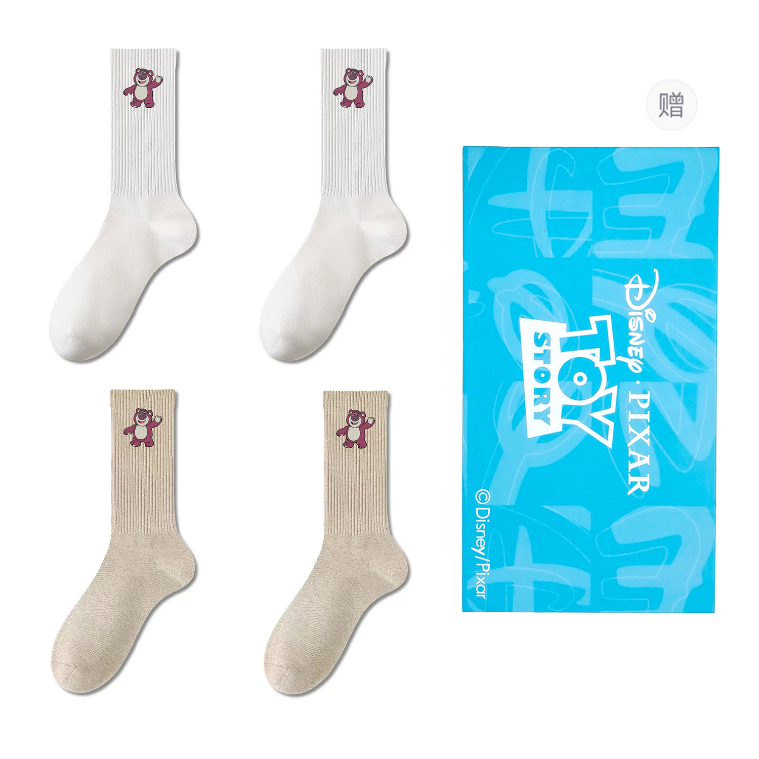 Коллекция Strawberry Bear унисекс носки Crew 4 пары в подарочной сумке Disney, бежевый/белый
Коллекция Strawberry Bear унисекс носки Crew 4 пары в подарочной сумке Disney, бежевый/белый