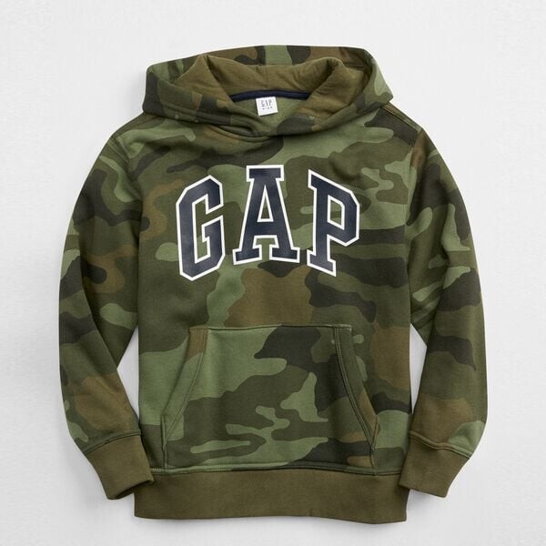 Камуфляжная толстовка с капюшоном и логотипом Gap, зеленый
Камуфляжная толстовка с капюшоном и логотипом Gap, зеленый