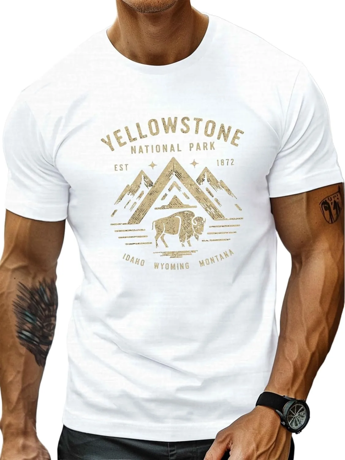 Футболка мужская Yellowstone Bison Graphic, короткий рукав, круглый вырез NEKO MENA
Футболка мужская Yellowstone Bison Graphic, короткий рукав, круглый вырез NEKO MENA