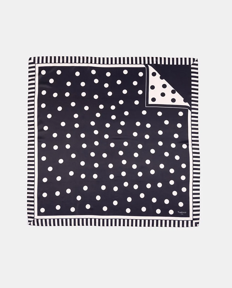 Женский платок с принтом "обман зрения" в горошек Naulover, черный
Женский платок с принтом "обман зрения" в горошек Naulover, черный