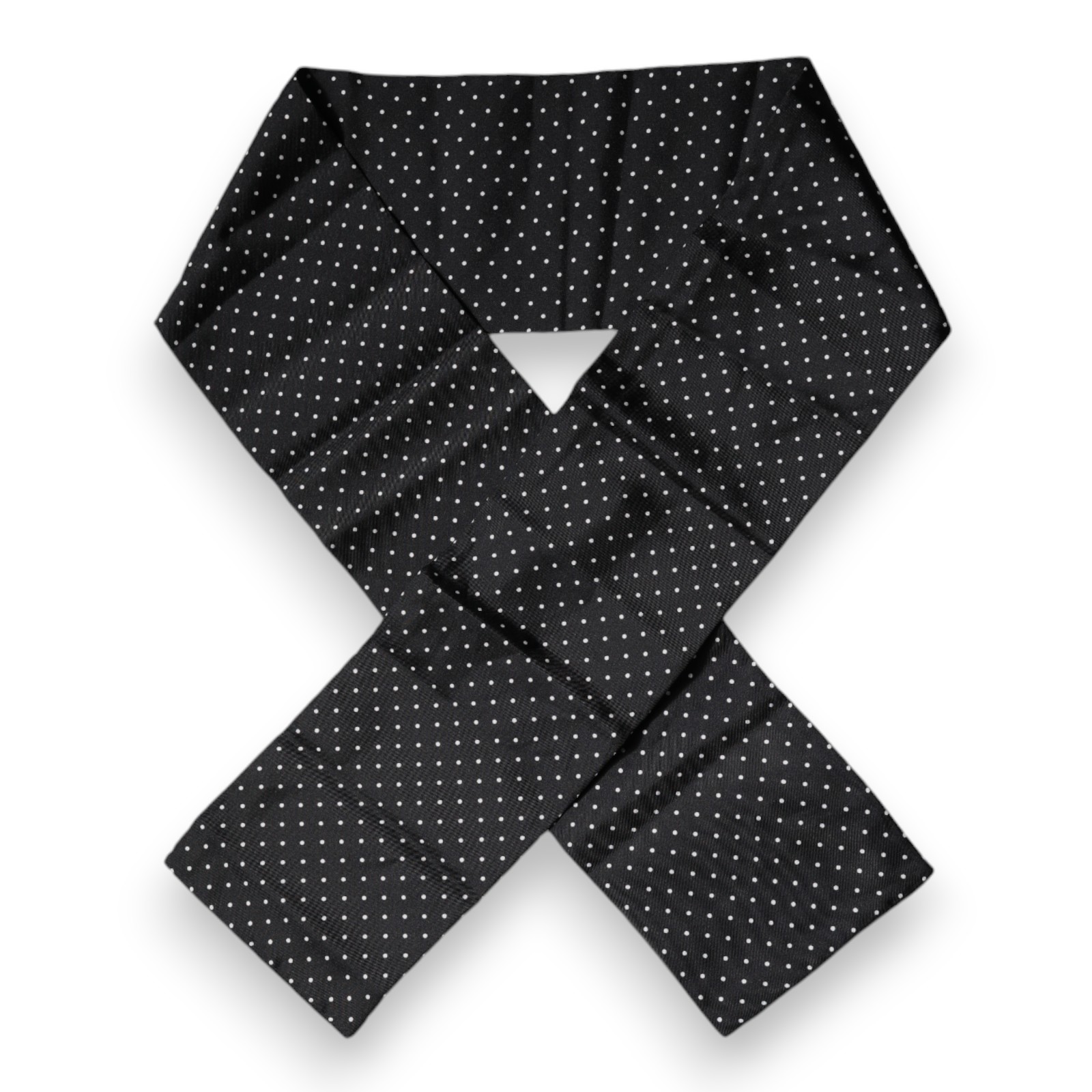 Черный шелковый узкий шарф-обертка в горошек Dolce & Gabbana
Черный шелковый узкий шарф-обертка в горошек Dolce & Gabbana