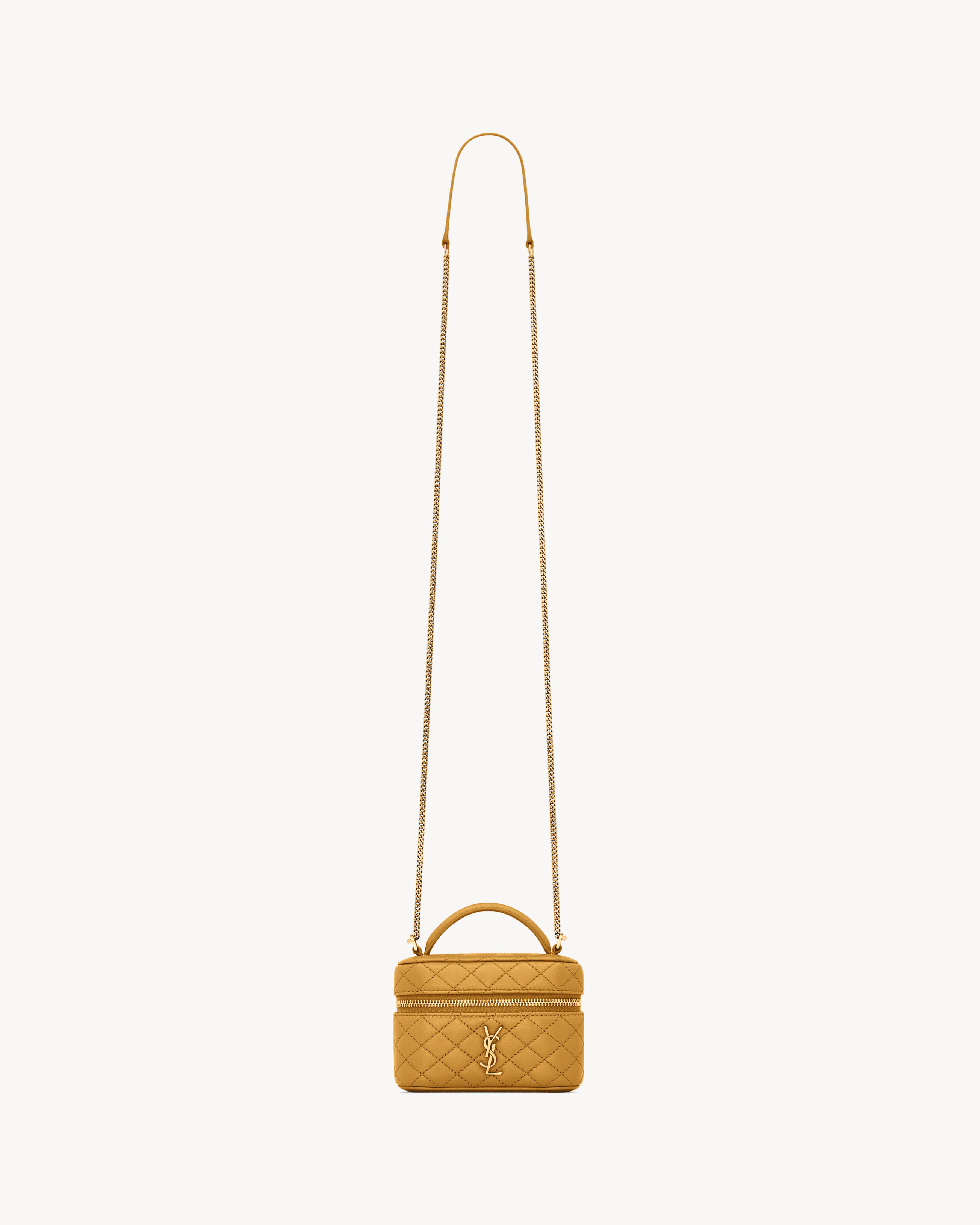 Микро-сумка GABY для косметики из ягнячьей кожи Saint Laurent, желтый
Микро-сумка GABY для косметики из ягнячьей кожи Saint Laurent, желтый