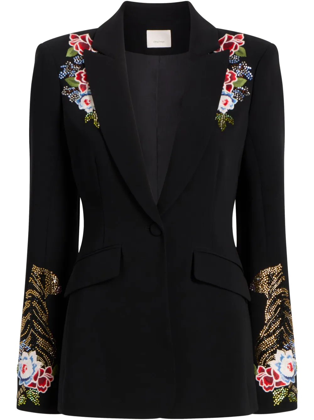 Пиджак с вышивкой Cinq A Sept, черный
Пиджак с вышивкой Cinq A Sept, черный