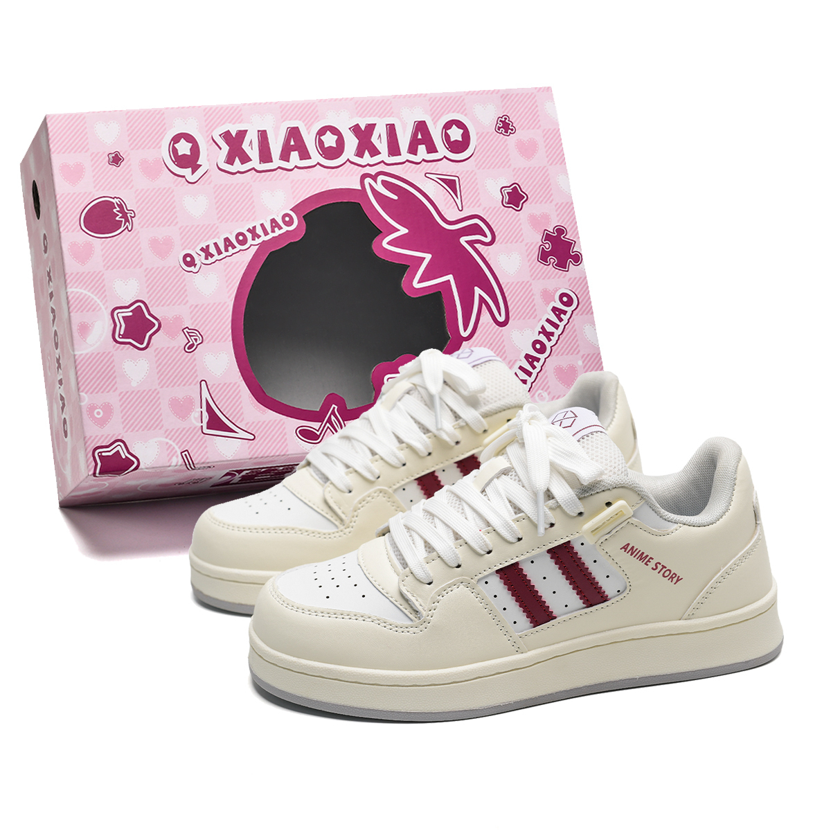 Circle small Амортизирующие легкие нескользящие низкие скейтерские кроссовки унисекс желто-черные с коробкой бордово-белые, цвет Burgundy White
Circle small Амортизирующие легкие нескользящие низкие скейтерские кроссовки унисекс желто-черные с коробкой бордово-белые, цвет Burgundy White