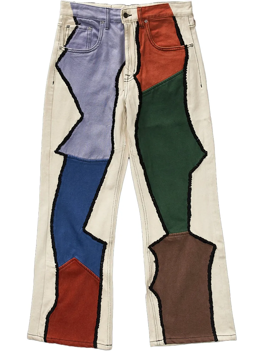 Расклешенные джинсы в технике пэчворк Glass Cypress, нейтральный
Расклешенные джинсы в технике пэчворк Glass Cypress, нейтральный