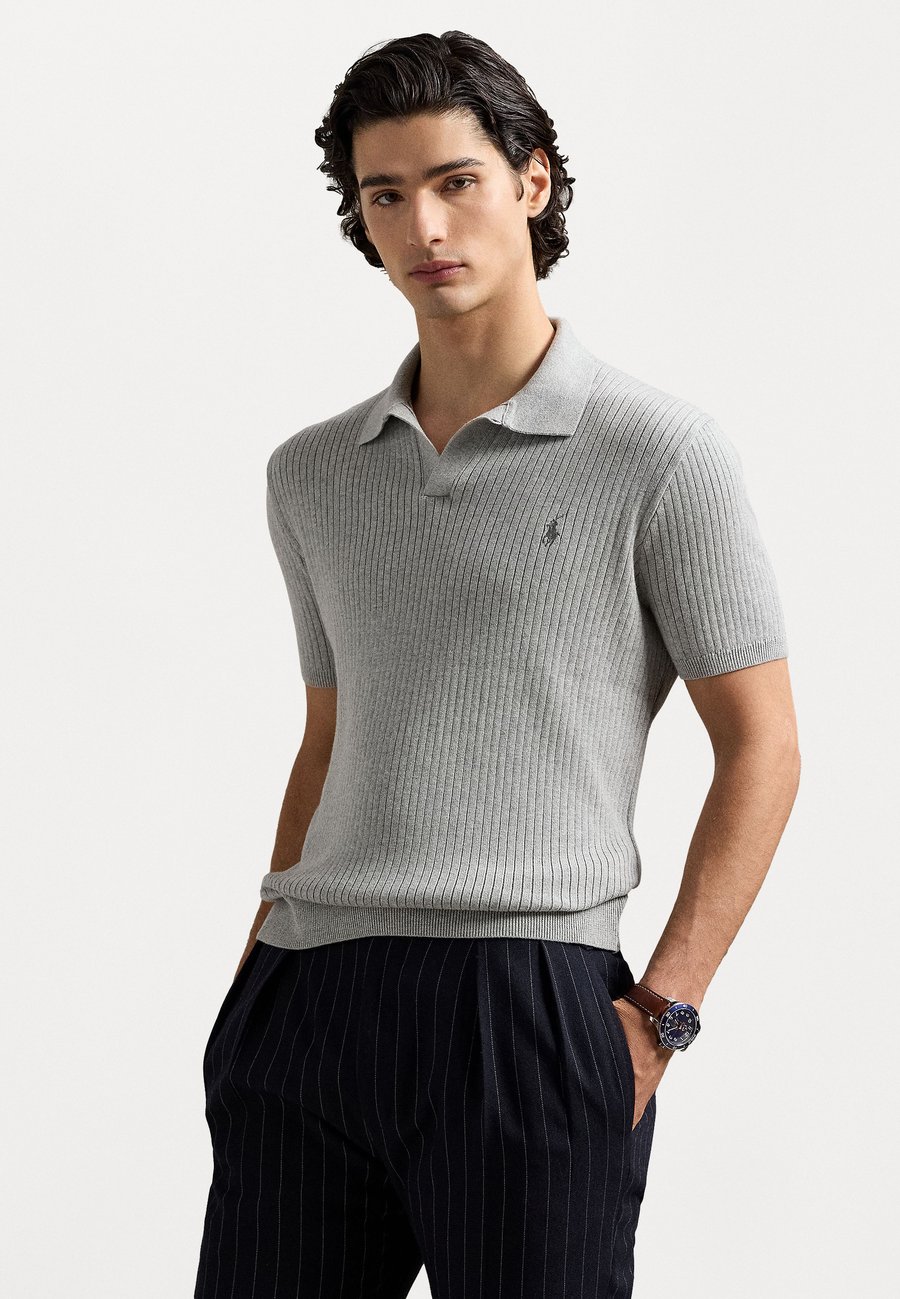 Поло Polo Ralph Lauren RIB-KNIT COTTON SHORT-SLEEVE SWEATER, Andover Heather/Dark Blue
Поло Polo Ralph Lauren RIB-KNIT COTTON SHORT-SLEEVE SWEATER, Andover Heather/Dark Blue