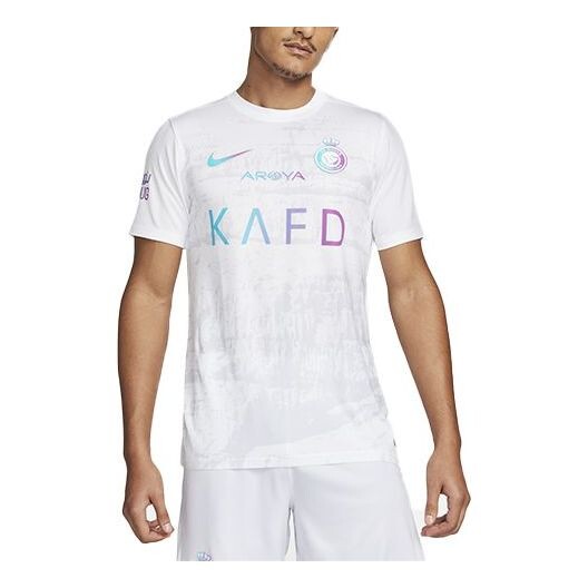 Спортивная футболка al nassr fc 2023/24 stadium third jersey 'white' Nike, белый 
Спортивная футболка al nassr fc 2023/24 stadium third jersey 'white' Nike, белый