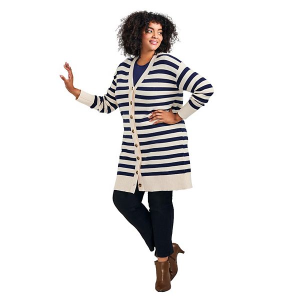 Женский кардиган Mischa plus size Avenue, Ivory Navy
Женский кардиган Mischa plus size Avenue, Ivory Navy