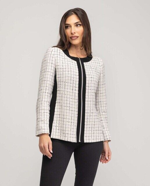 Женская куртка без воротника на молнии Fsh, белый
Женская куртка без воротника на молнии Fsh, белый