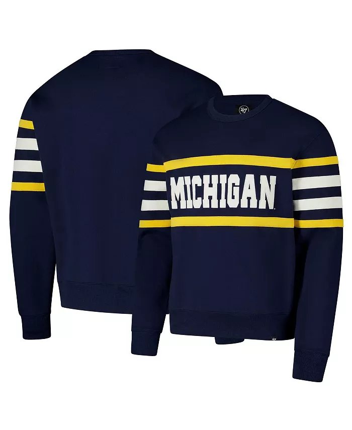 Мужской синий свитшот Michigan Wolverines Coaches Collection '47 Brand
Мужской синий свитшот Michigan Wolverines Coaches Collection '47 Brand