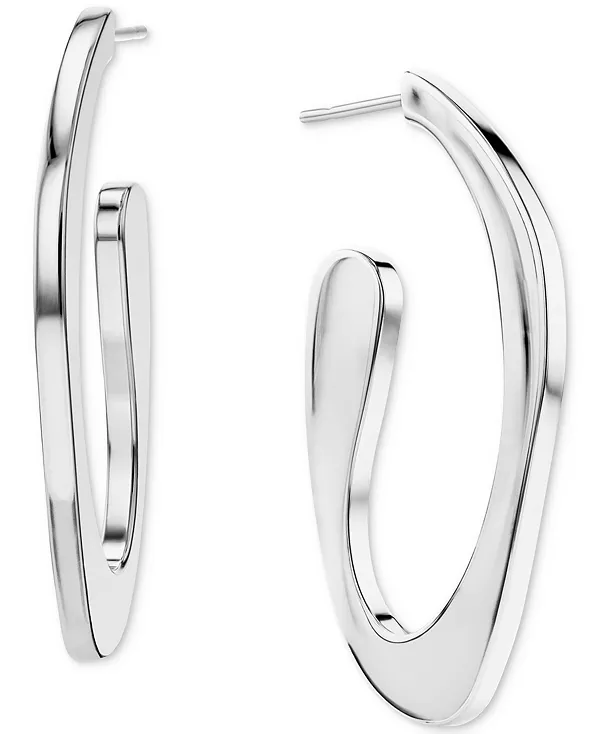 Средние скульптурные удлиненные серьги-кольца с паве Calvin Klein, silver
Средние скульптурные удлиненные серьги-кольца с паве Calvin Klein, silver