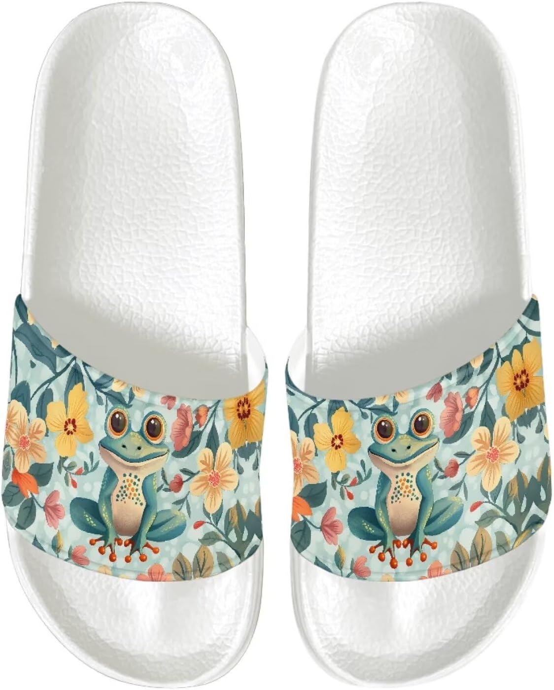 Женские летние плоские сандалии на шлепке с открытым носком, мягкие шлепанцы, летние нескользящие тапочки Judentidos, Funny Frog Floral
Женские летние плоские сандалии на шлепке с открытым носком, мягкие шлепанцы, летние нескользящие тапочки Judentidos, Funny Frog Floral