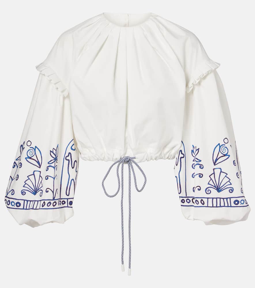 X LRNCE Leela топ кроп с принтом из хлопка Alémais, Cream
X LRNCE Leela топ кроп с принтом из хлопка Alémais, Cream