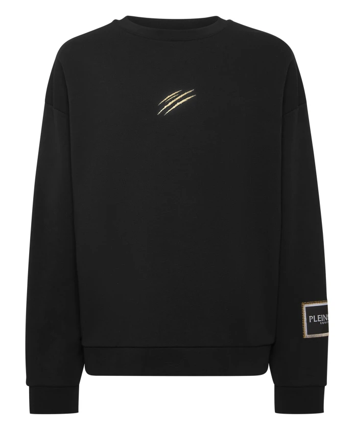 Толстовка с круглым вырезом и этикеткой Plein Sport, черный
Толстовка с круглым вырезом и этикеткой Plein Sport, черный
