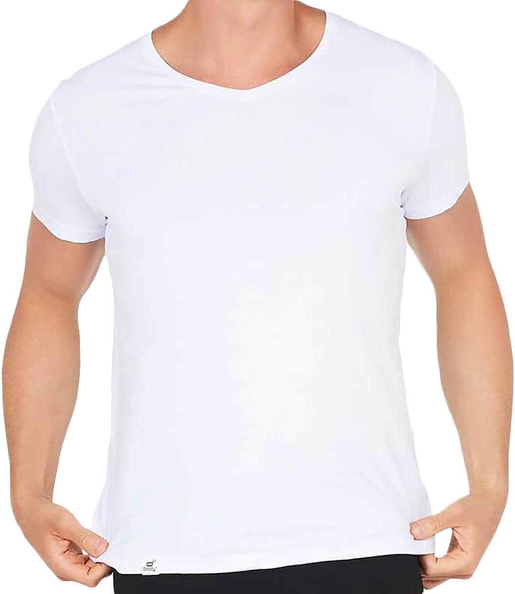 Мужская футболка Boody с V-образным вырезом, белый
Мужская футболка Boody с V-образным вырезом, белый