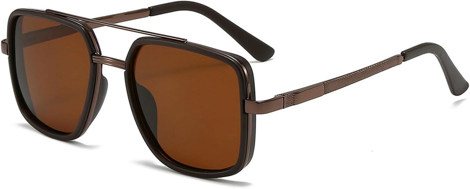 Поляризованные квадратные солнцезащитные очки для женщин 2025 года, роскошные винтажные солнцезащитные очки-пилот с двойным лучом для мужчин, модные солнцезащитные очки mincl, Brown
Поляризованные квадратные солнцезащитные очки для женщин 2025 года, роскошные винтажные солнцезащитные очки-пилот с двойным лучом для мужчин, модные солнцезащитные очки mincl, Brown